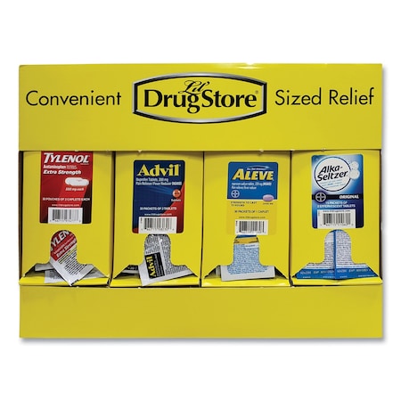 Lil Drug Store Single-Dose Medicine Dispenser, 105-Pieces, Plastic Case, Yellow 71622